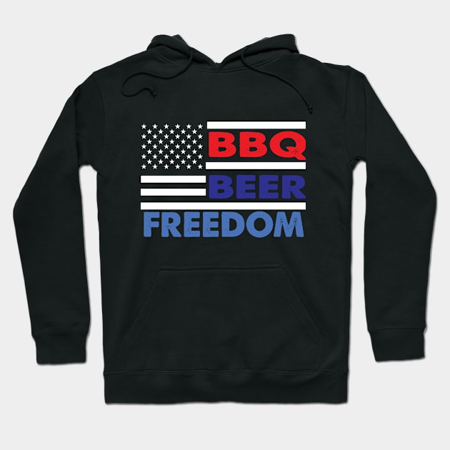 bbq beer freedom Hoodie by othmane4